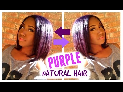 how to naturally dye your hair purple