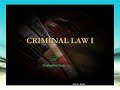 Criminal Law 1 Part 1