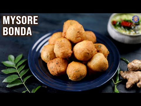 Mysore Bonda Recipe | Mysore Bonda With Coconut Chutney | Tea Time Snacks Recipe | Mysore Bajji