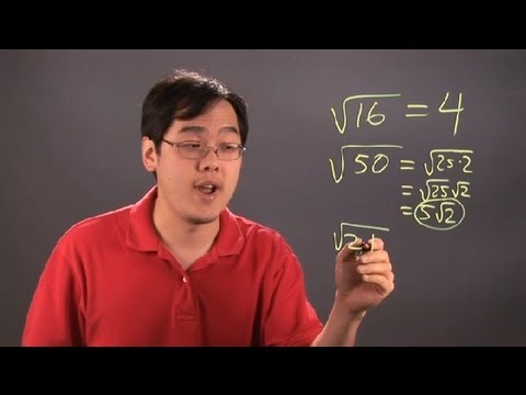 how to eliminate square root sign