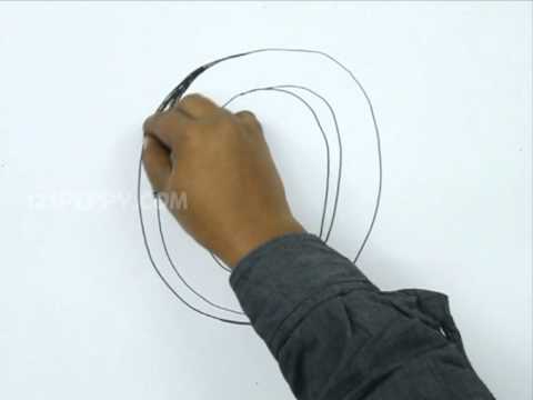 how to draw a 3d s'step by step