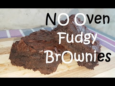 No Oven Fudgy Brownies | Fudgy Brownies recipe | improvised oven