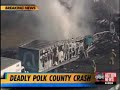 News recap of fatal vehicle accident described by Sheriff Grady Judd.Thanks to ABC Action News for this clip.