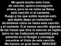 what the name of this song - cómo se llama esta canción ????