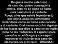what the name of this song - cómo se llama esta canción ????
