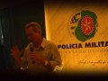 O jornalista e apresentador Cleber Ferreira enaltece a PMGO em nome dos profissionais de imprensa