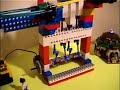 A motorized Lego machine with crankshaft to lift marbles.