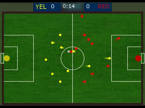 Intelligent Marble Football-Soccer Race | Marbles with Ball Controlling Ability| Algodoo Marble Race