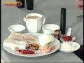 Sopa de pescado y marisco con arroz al azafrán