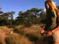 Woman Is Surrounded By Cheetahs