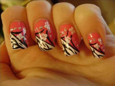 Pink zebra - My Entry #2 to Linda165's First Nail Art ContestGiveaway