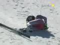 Austrian Kathrin Zettel Crashes in Tarvisio, Italy