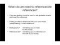 Guide to referencing
