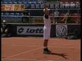 Roddick hits great shot from behind his back