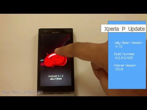 how to update sony xperia p
