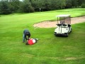 Planking On A Moving Golf Cart Fail