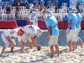 Beach Rugby demonstration Football americain en France