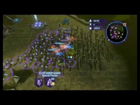 Halo Wars- Elite Honor Guards vs. Flamethrowers