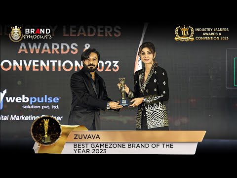 Zuvava won Industry Leaders Awards 2023 by the hands of Chief Guest Mrs. Shilpa Shetty Kundra