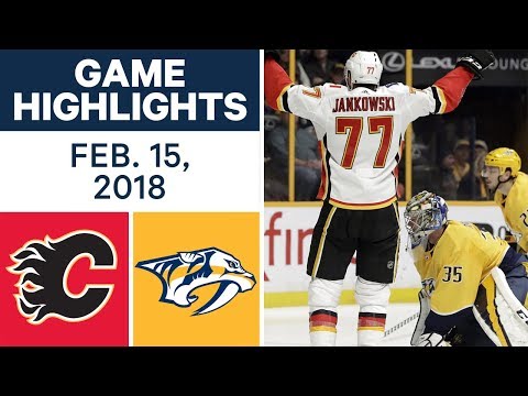 Video: NHL Game Highlights | Flames vs. Predators - Feb. 15, 2018