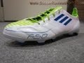 Adidas F50 Adizero TRX FG (Leather)-White/Anodized Blue/Slime FG - UNBOXING
