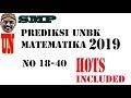 Prediksi UNBK Matematika SMP 2019 No 18 40