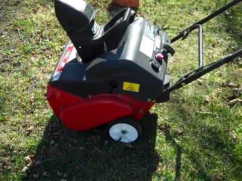 how to drain snowblower
