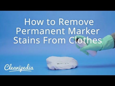 how to remove permanent marker from clothes