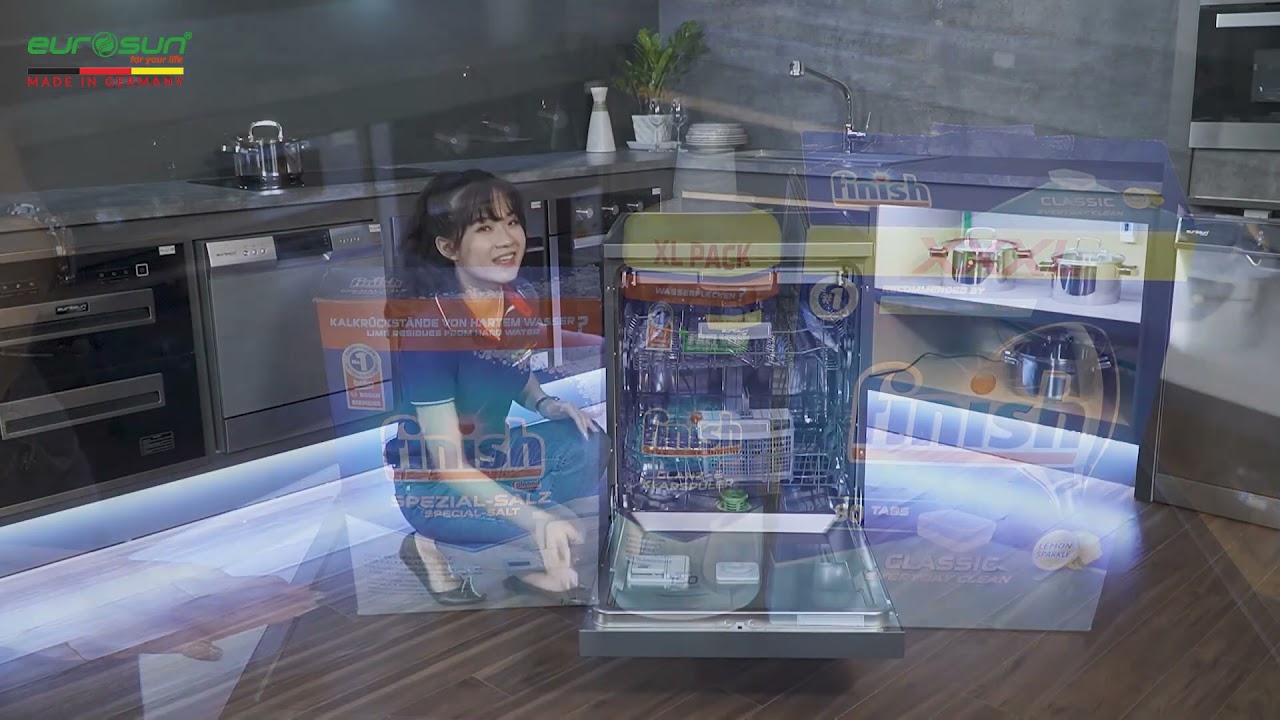 MÁY RỬA BÁT LẮP ĐẶT ĐỘC LẬP EUROSUN SMS80EU15E - NEW MODEL 2021