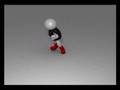 Robo man dancing with blender 3d using BVH mocab