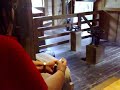 Grinding the grain into flour