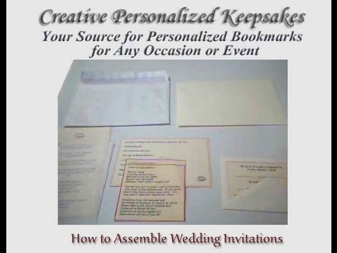 how to properly assemble wedding invitations