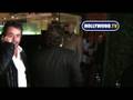 Mickey Rourke and Brett Ratner see each other at Mr Chows