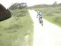 Honda cr 500 following ktm 525