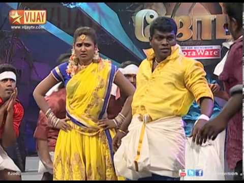 Balaji - Vadivel Balaji and Nandhini are performing in Folk Round Click here http://youtu.be/4o6UYucGpuY to watch the Full Episode.
