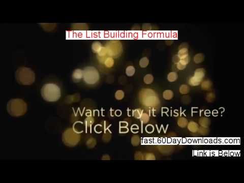 The List Building Formula 2014 (my review and risk free download)