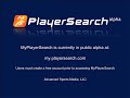 Overview of MyPlayerSearch