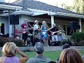 albert lee at yard party with sticky vikki and the pinecones