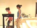 Emilie and Natalie Treadmill Dance