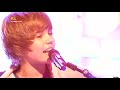 Justin Bieber One Time live on TV High Quality
