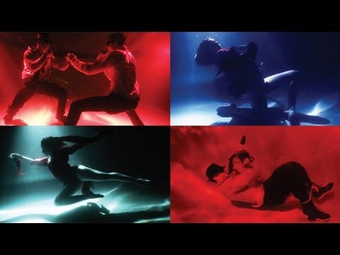 girl fight underwater