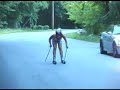 Debby Doing Roller Ski Drills