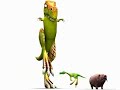 dinosaur and piggy dinosaur and piggy