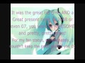 i'm sorry i was late but i'm so proud of her. she has done many things so far, i'm amazed by how long she has been popular for. song: drop zone theme (pal nes)