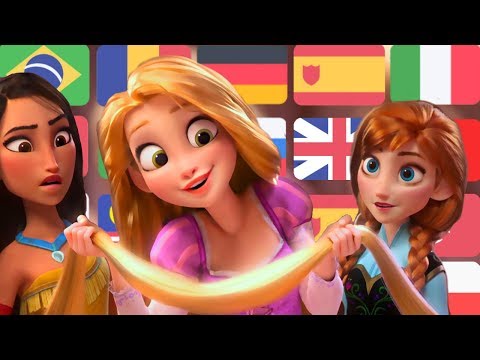Wreck It Ralph 2 Princesses Scene in 23 languages