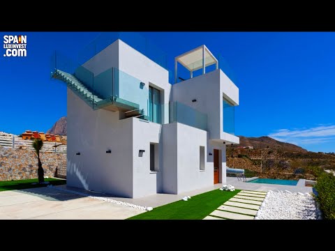 599000€+/Villa en España/Obra nueva en Finestrat/Casas en Benidorm/Bienes raíces en España/Casa junto al mar