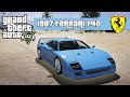 1987 Ferrari F40 1.1.2 for GTA 5 video 15