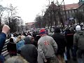 Polonia Bytom powrót z blokady dróg pod UM Polonia Bytom powrót z blokady dróg pod UM