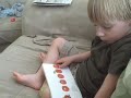 Miles Reads The Very Hungry Caterpiller to Dad