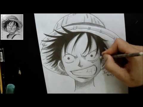 how to draw monkey d'luffy